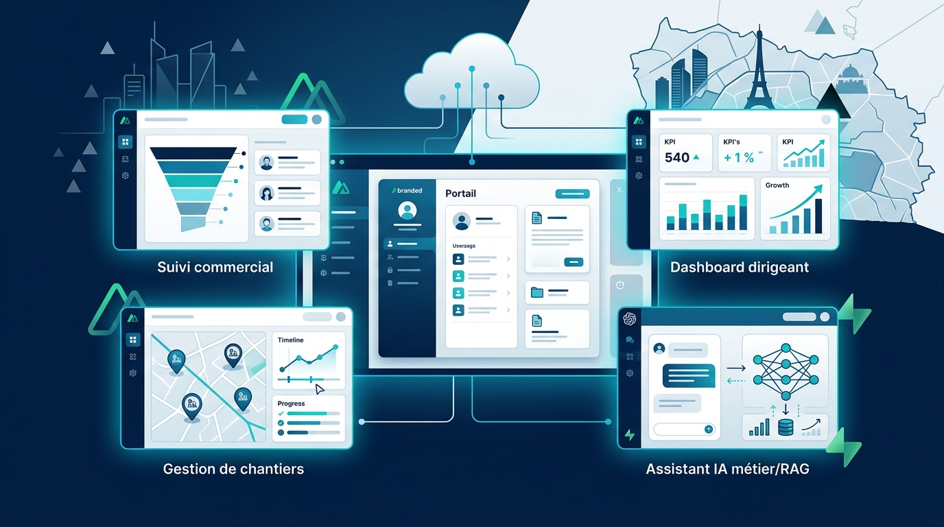 Les 5 webapps sur mesure les plus demandées par les TPE/PME en Île-de-France