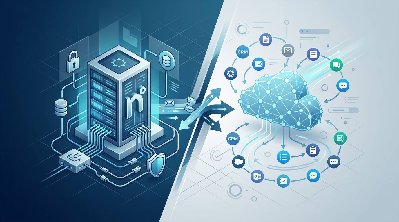 n8n self-hosted vs Make cloud : le vrai comparatif pour TPE/PME en 2026
