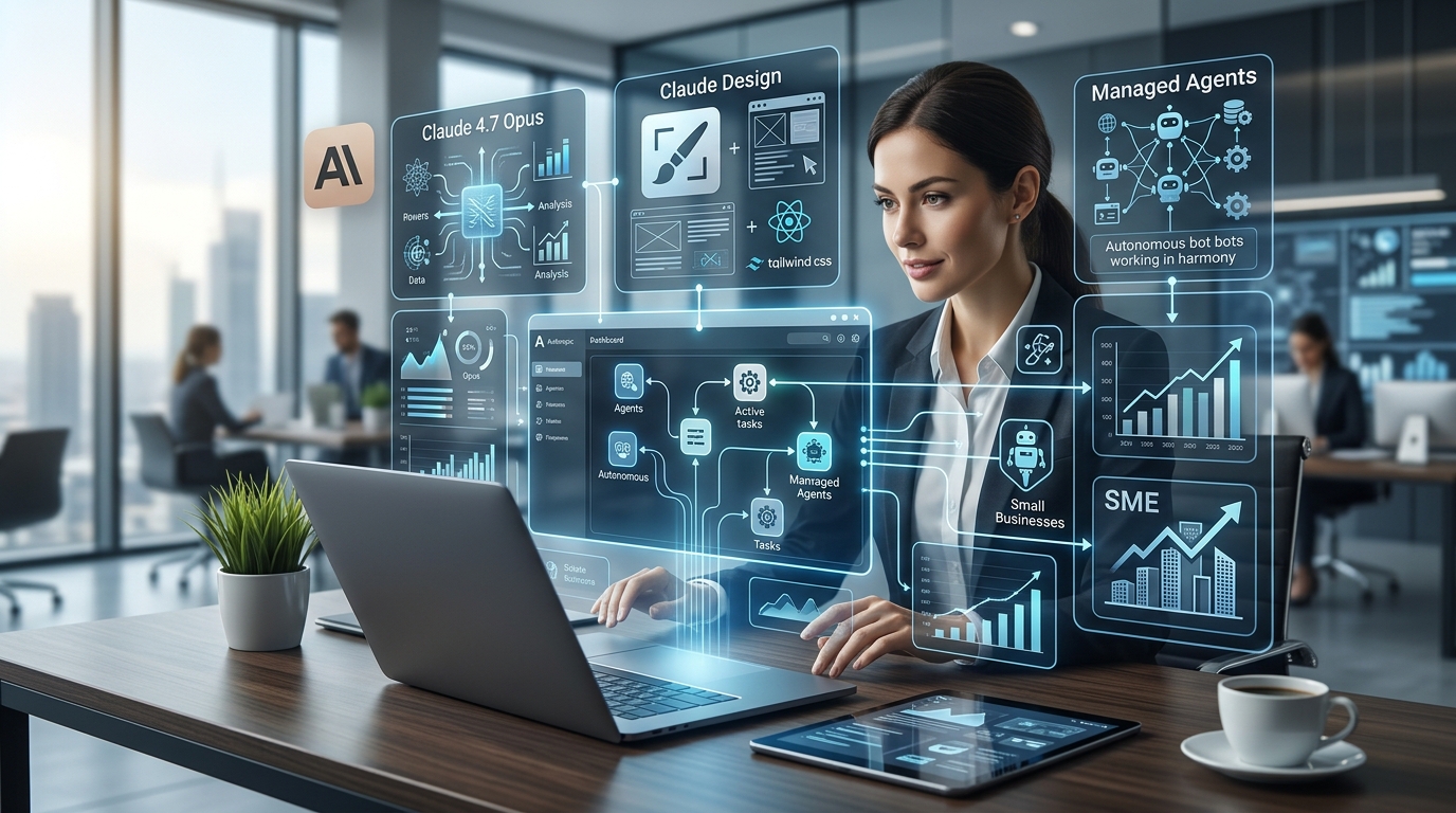 Annonces Anthropic avril 2026 : Opus 4.7, Claude Design et Managed Agents pour les PME