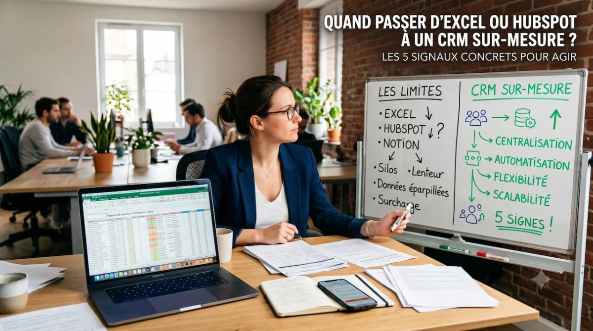 Quand passer d'Excel ou HubSpot à un CRM sur-mesure ?